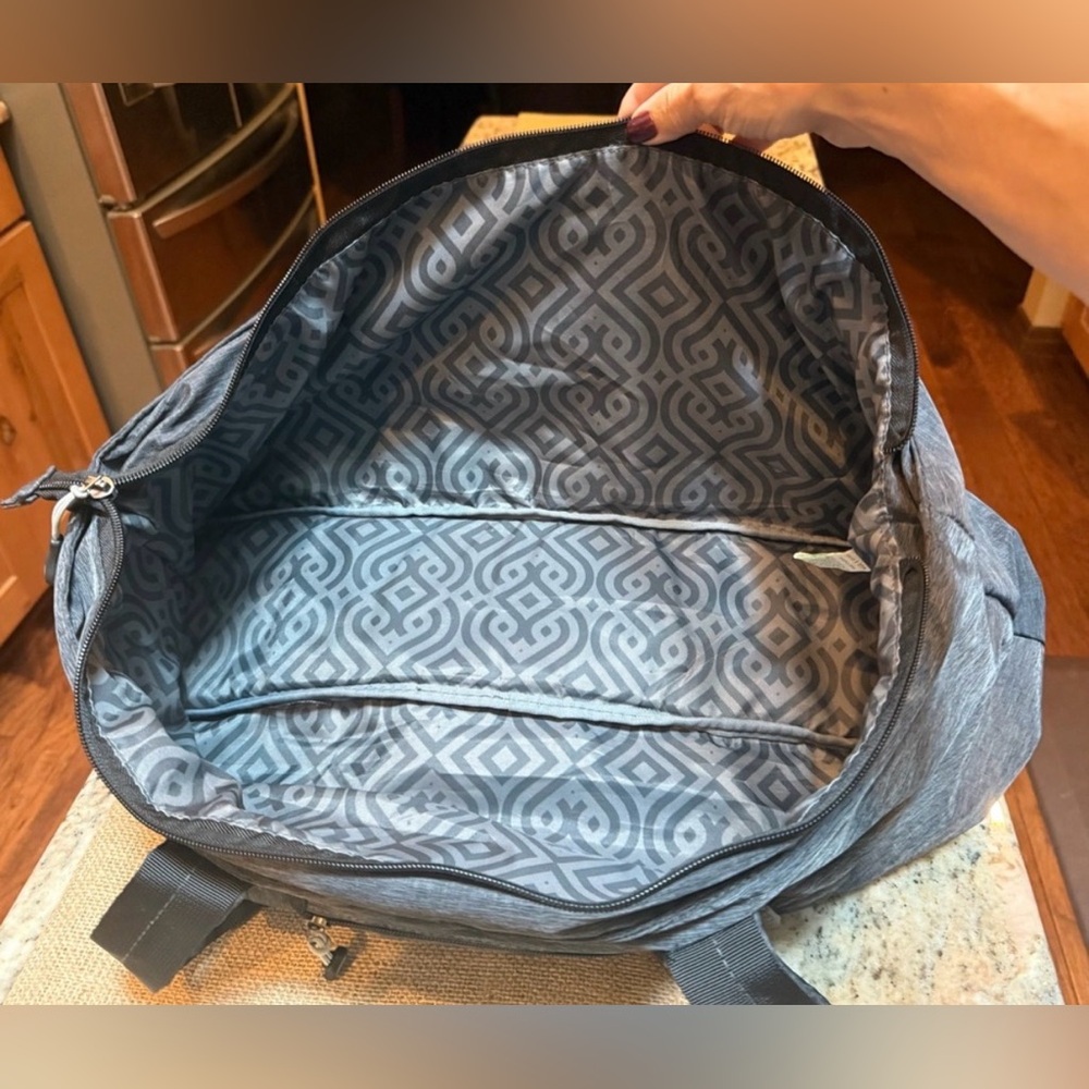 Charcoal Gray Women's Duffel Tote Bag - Medium - Picture 3 of 14